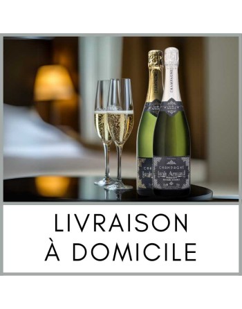 livraison de champagne à domicile : champagne blanc de blancs et champagne brut