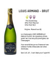 Champagne Louis Armand Tradition Brut - Livraison par caisse de 6 bouteilles